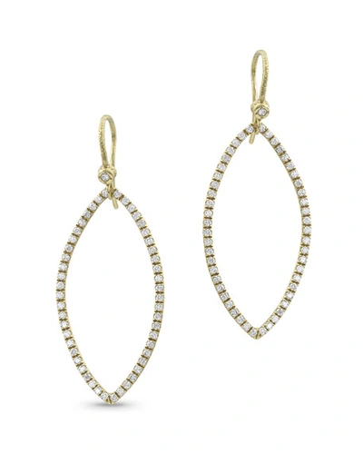 Shop Dominique Cohen 18k Gold Diamond Marquise Earrings
