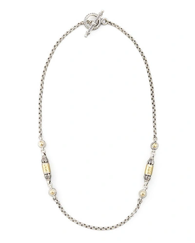 Shop Konstantino Gold Bullet-station Necklace, 18"l