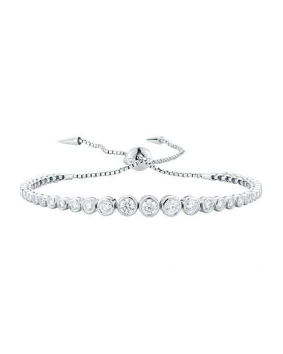 Shop Jemma Wynne Prive Luxe Diamond Slider Bracelet In 18k White Gold