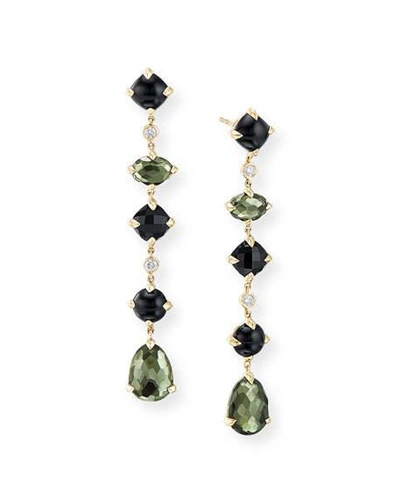 Shop David Yurman Chatelaine Drop Earrings With Gemstones In 18k Gold, 44mm