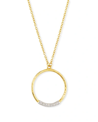Shop Gurhan Delicate Geo Diamond Pave Pendant Necklace