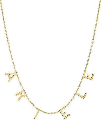Shop Zoe Lev Jewelry Personalized 14k Gold 6-initial Necklace