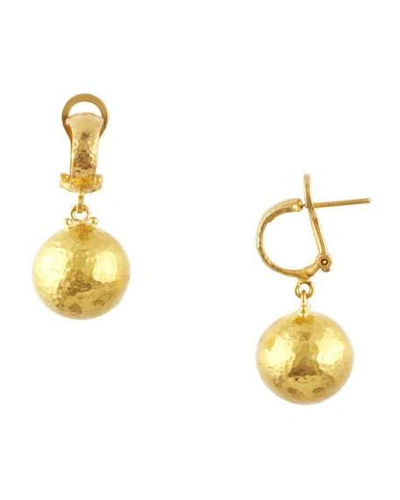 Shop Gurhan Dome 24k Gold Ball Drop Earrings