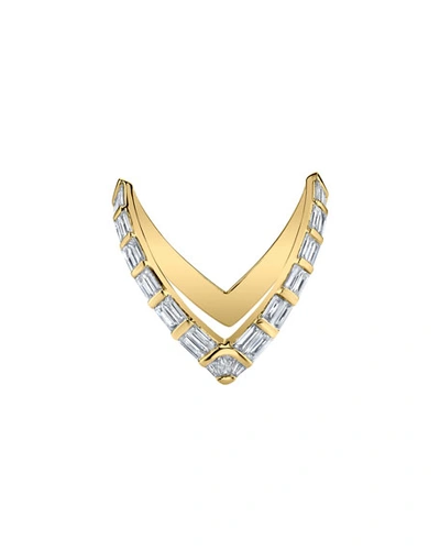 Shop Anita Ko 18k Gold Baguette Diamond V Ring