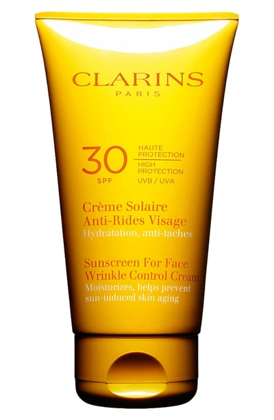 Shop Clarins Sunscreen For Face Wrinkle Control Cream Spf 30