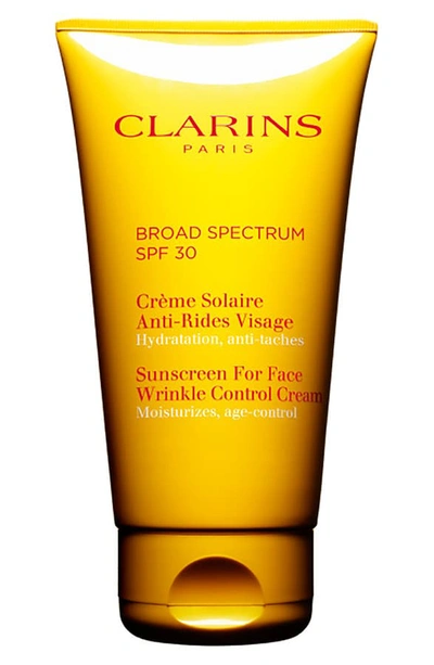 Shop Clarins Sunscreen For Face Wrinkle Control Cream Spf 30