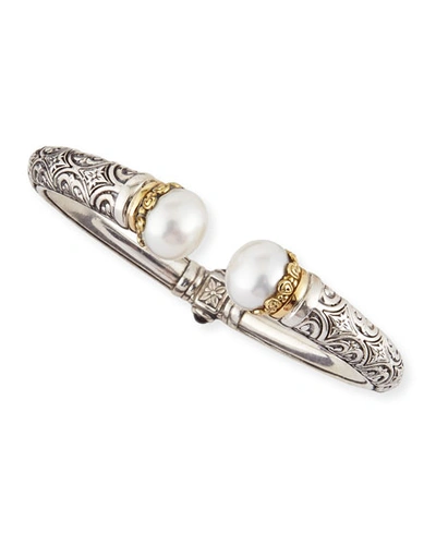 Shop Konstantino Pearl-tip Sterling Silver Hinge Bracelet