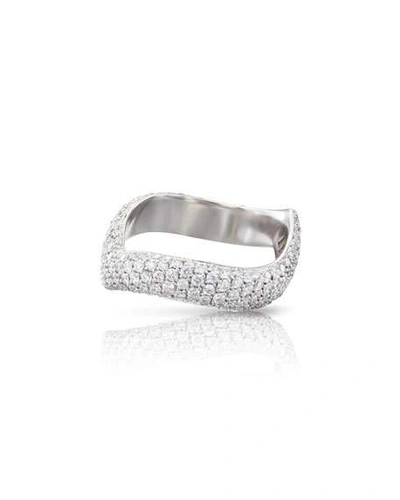 Shop Pasquale Bruni Sensual Touch 18k White Gold 220-diamond Ring