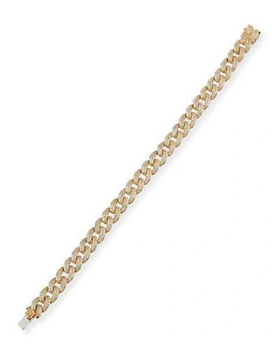 Shop Sydney Evan Narrow Pave Diamond Curb Link Bracelet
