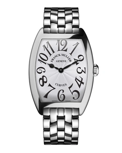 Shop Franck Muller Ladies Curvex Stainless Steel Watch