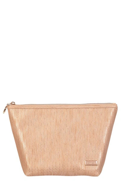 Shop Stephanie Johnson Aruba Laura Trapezoid Cosmetics Case In Sand