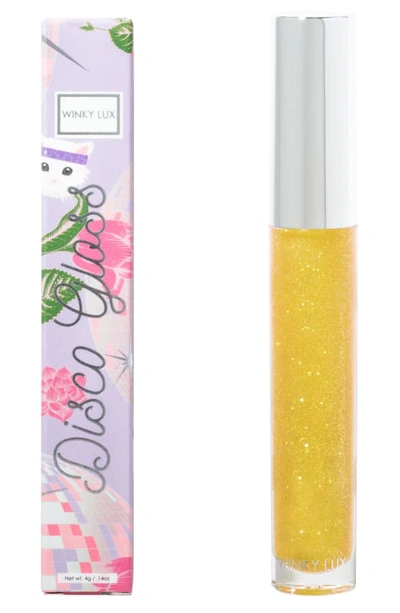 Shop Winky Lux Disco Lip Gloss In Yellow
