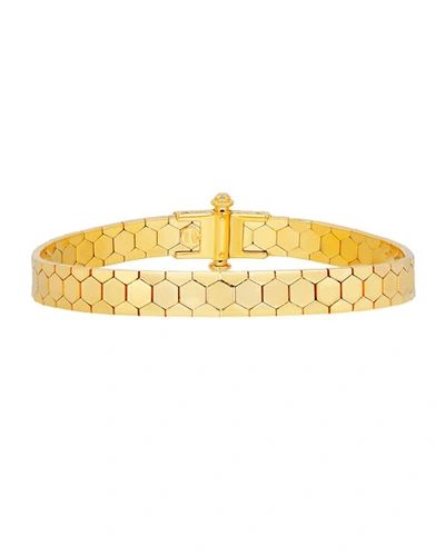 Shop Alberto Milani Piazza Castello 18k Gold Polygon Bangle Bracelet