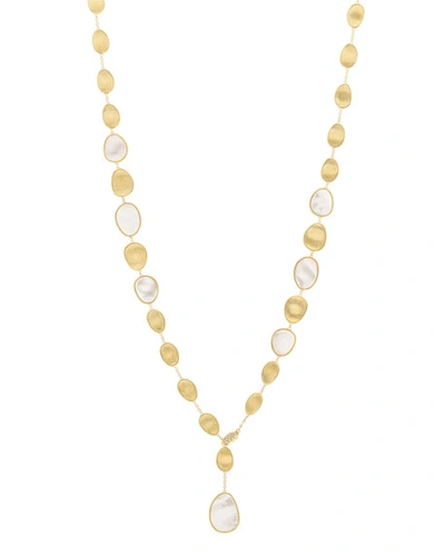 Shop Marco Bicego 18k Lunaria Mixed Mother-of-pearl Pendant Necklace