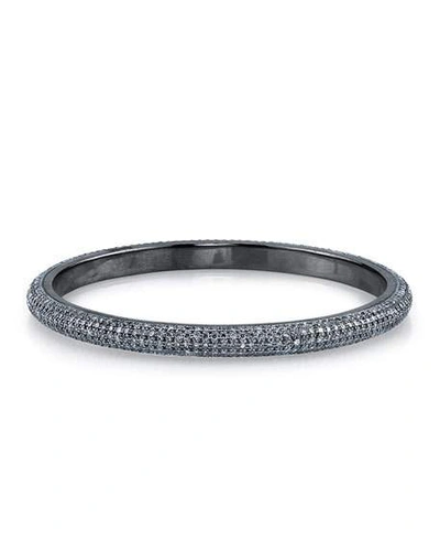 Shop Sheryl Lowe Medium Pave Bangle Bracelet