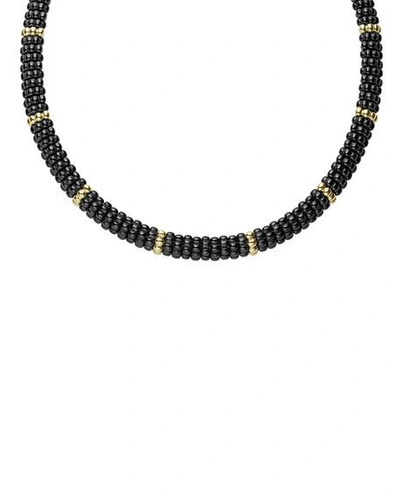 Shop Lagos Black Caviar & 18k Gold Necklace