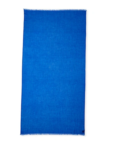 Sofia Cashmere Lightweight Cashmere Scarf In Cobalt
