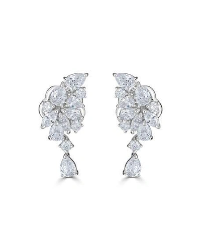 Shop Zydo 18k Luminal Mixed Diamond Dangle Earrings