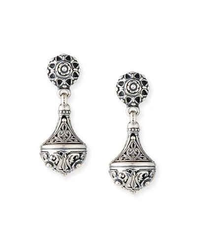 Shop Konstantino Carved Sterling Silver Drop Earrings