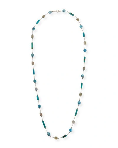Shop Margo Morrison Long Blue Stone Necklace