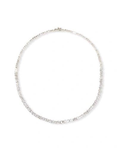 Shop Suzanne Kalan 18k White Gold Fireworks Diamond Tennis Necklace