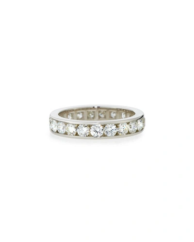 Shop American Jewelery Designs Channel-set Diamond Eternity Band Ring In Platinum