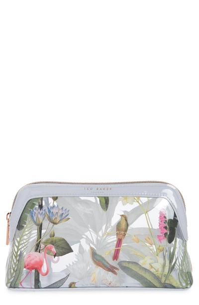 Shop Ted Baker Pistachio Print Makeup Bag In Clear