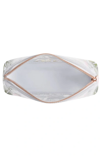 Shop Ted Baker Pistachio Print Makeup Bag In Clear