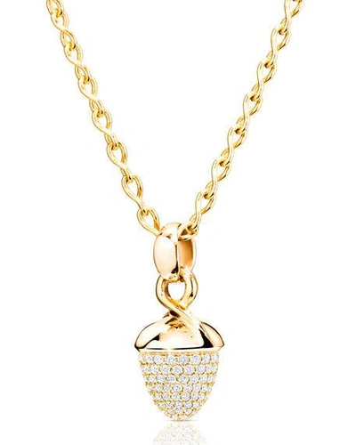 Shop Tamara Comolli Mikado Bouquet 18k Yellow Gold Pave Diamond Pendant