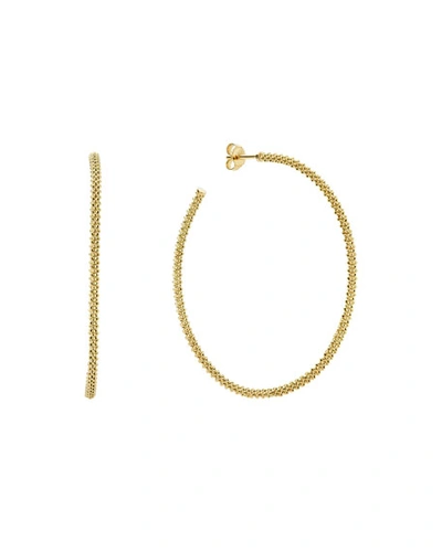 Shop Lagos 18k Gold Caviar Beaded Hoop Earrings, 50mm