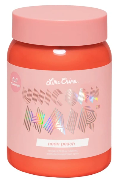 Shop Lime Crime Unicorn Hair Full Coverage Semi-permanent Hair Color In Neon Peach