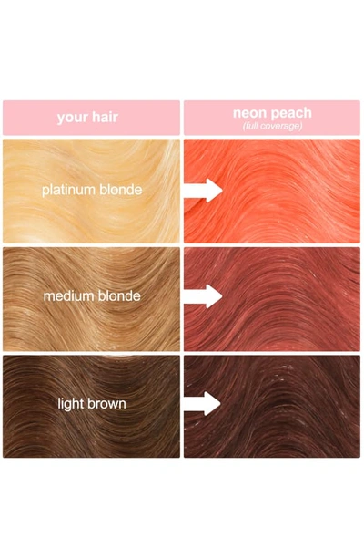 Shop Lime Crime Unicorn Hair Full Coverage Semi-permanent Hair Color In Neon Peach