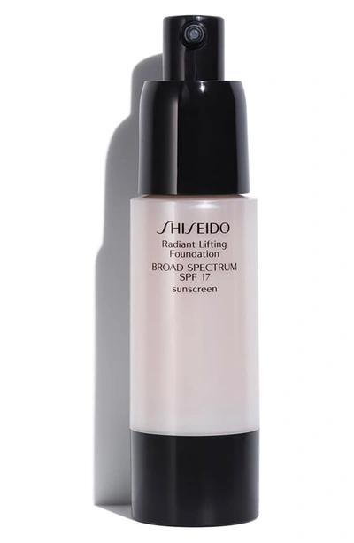 Shop Shiseido Radiant Lifting Foundation Spf 17, 1 oz In B60 Natural Deep Beige