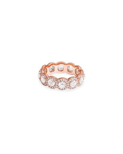 Shop 64 Facets 18k Rose Gold Scallop Diamond Ring