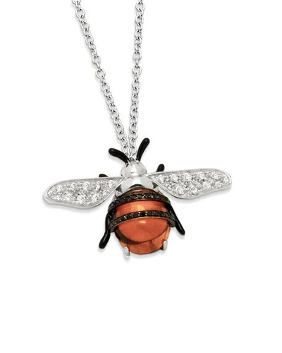 Shop Staurino Fratelli 18k Nature Bumble Bee Pendant Necklace