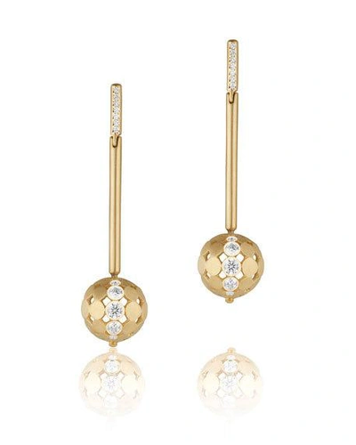 Shop Carelle Disco Dots Diamond Stick Drop Earrings