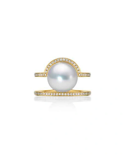 Shop Belpearl Kobe Sunrise Pearl & Diamond Ring