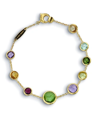 Shop Marco Bicego Jaipur 18k Gold Mixed Semiprecious Stone Bracelet, 7"