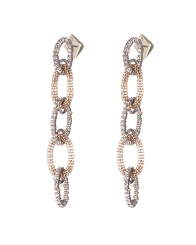 Shop Alexis Bittar Crystal Encrusted Mesh-link Dangle Earring In Gold