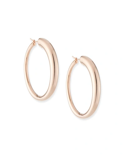 Shop Alberto Milani Millennia 18k Rose Gold Electroform Graduated Hoop Earrings