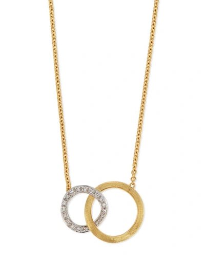 Shop Marco Bicego Jaipur 18k Pave Diamond Link Necklace