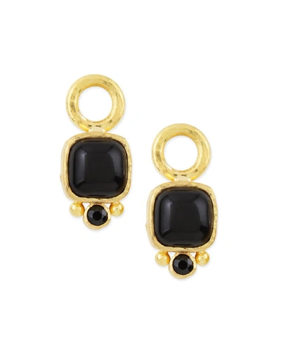 Shop Elizabeth Locke Onyx Cabochon Earring Pendants