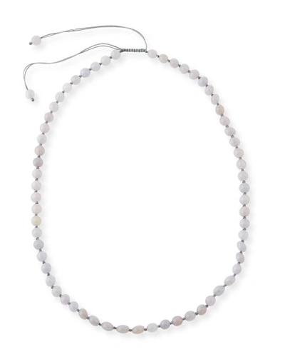 Shop David C.a. Lin Beaded Lavender Cord Toggle Necklace