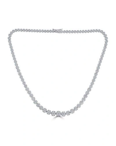 Shop Zydo 18k Mosaic Graduating Diamond Necklace