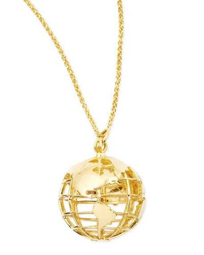 Shop Monica Rich Kosann 18k Yellow Gold My Earth Charm Necklace