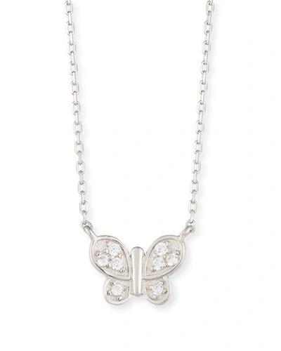 Shop Helena Girls' Sterling Silver Butterfly Necklace