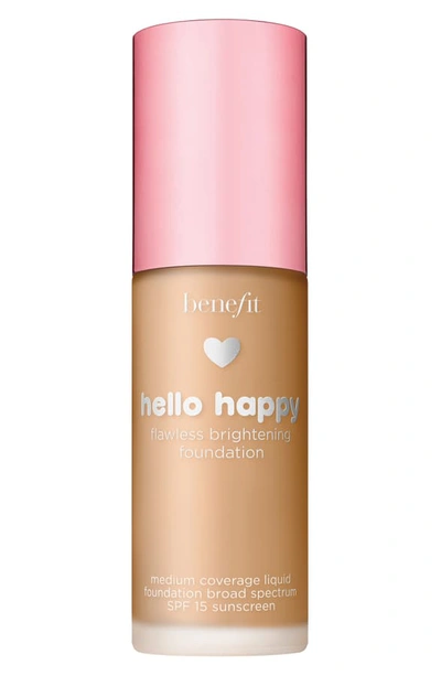 Shop Benefit Cosmetics Benefit Hello Happy Flawless Brightening Foundation Spf 15, 0.33 oz In Shade 4- Medium Neutral