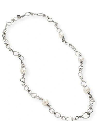 Shop David Yurman Continuance Pearl Medium Chain Necklace, 36"l