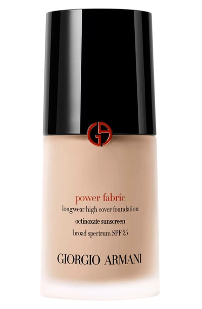 Shop Giorgio Armani Power Fabric Foundation In 03.5