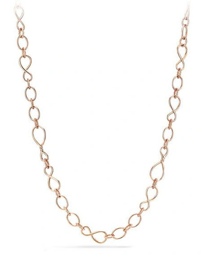 Shop David Yurman Continuance Medium 18k Rose Gold Chain Necklace, 33"